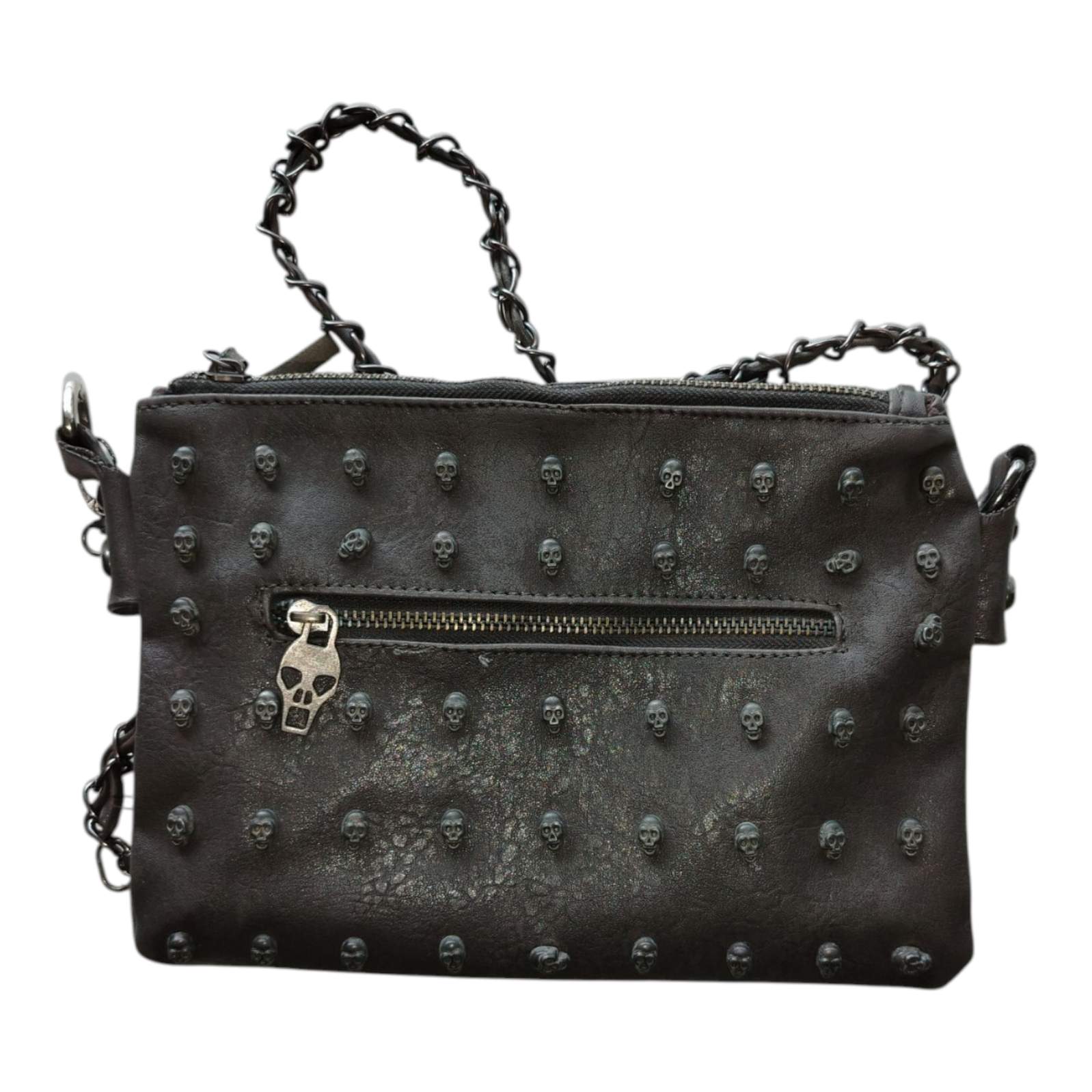 Cartera Con Tachitas Calaveras